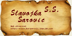 Slavojka Šarović vizit kartica